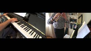 'Cat Bus', (Nekobasu), from 'My Neighbor Totoro', Flute & Piano Duet