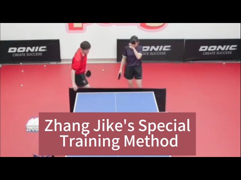 Zhang Jike's Special Training :  Reduce Edge Hits, Net Errors, and Missed Shots.