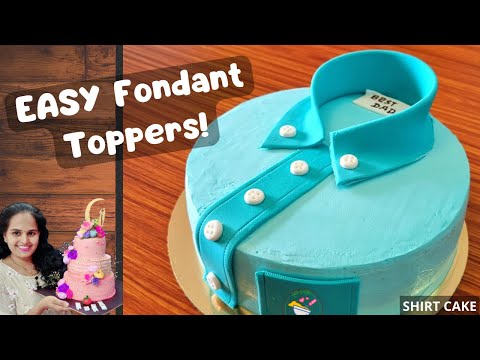 Shirt Cake | Semi-Fondant Design | SIMPLE Tutorial!