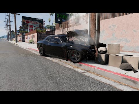 Car Crashes and Dangerous Driving #1 - BeamNG Drive