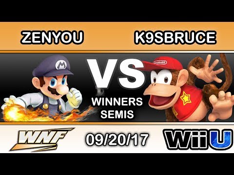 WNF 3.7 - eM | Zenyou (Mario) Vs. MF LH | K9sbruce (Diddy Kong) Winners Semis
