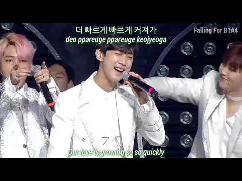 B1A4 Live Space Concert 2017 - Crushing on you again (Hangul, Romanization,English) lyrics