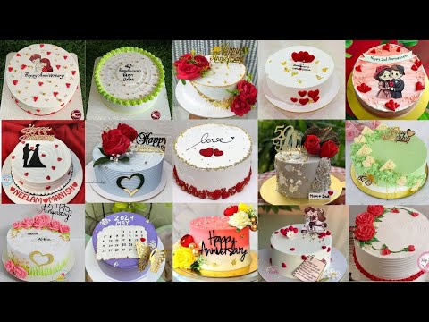 Simple New Anniversary Cake Designs/Anniversary Cake ideas/Cake Design/Anniversary Cake Trends#cake