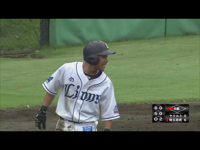 【ファーム】ライオンズ・水口 右中間を破る2点タイムリー3ベースヒット!! 2018/9/11 L-S(ファーム)