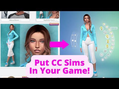 SIMS 4 HOW TO: Install a CC Sim With Required Objects!