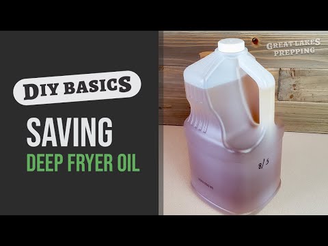 Part of a video titled How to Quickly Filter and Store Fryer Oil After Deep Frying to ... - YouTube