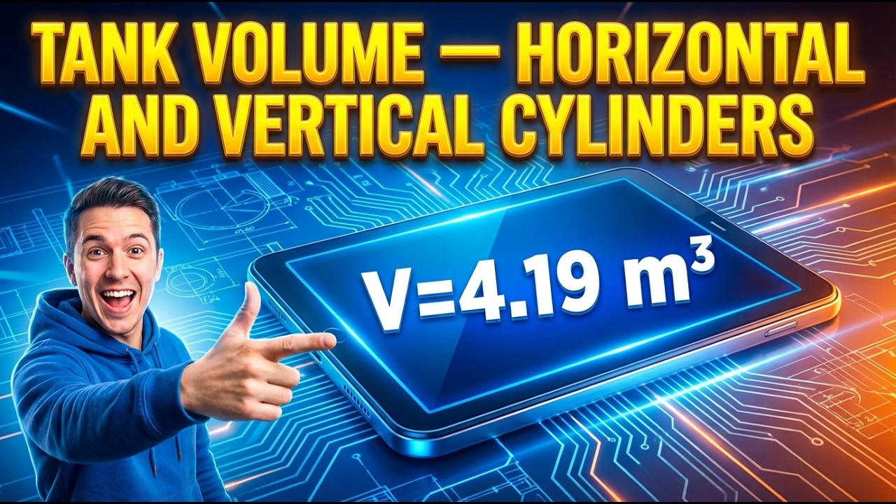 Tank Volume Calculator — Horizontal and Vertical Cylinders