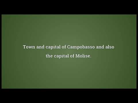 Campobasso Meaning