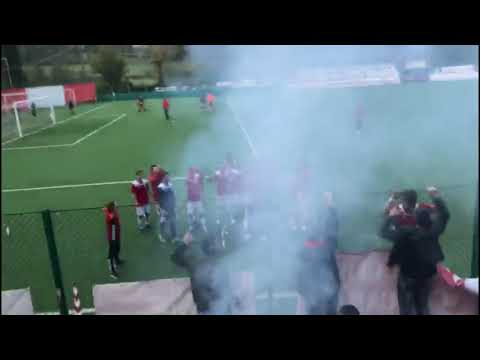 Calcio, Olimpia Carcarese: gli ultras festeggiano la vittoria nel derby sull'Altarese