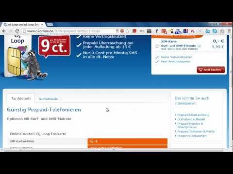 o2 Freikarte - kostenlose Sim-Karte von o2 online Bestellen