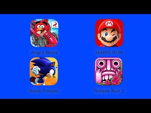 Angry Birds Go, Super Mario Run, Sonic Forces, Temple Run 2 [iOS Gameplay, Walkthrough] Video