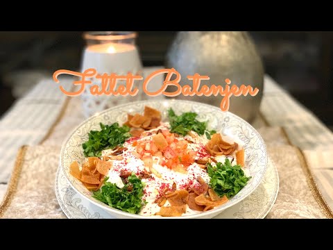 Eggplant and meat Recipe  || "Fattet Batenjan"~ Healthy and delicious Middle eastern dish ||