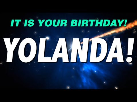 HAPPY BIRTHDAY YOLANDA! This is your gift.