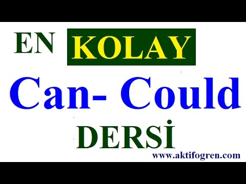 Can ve Could , can't -couldn't konusu- İngilizce can ve could nedir?