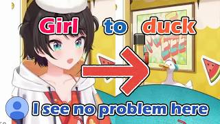OBS issues turned Subaru into a duck [hololive/ENG Sub]