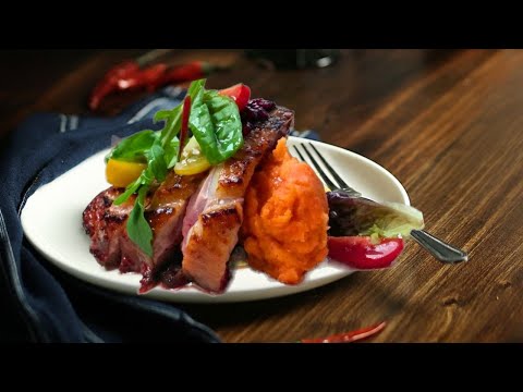 Magret de pato a la frambuesa con boniato GourmetClass.es