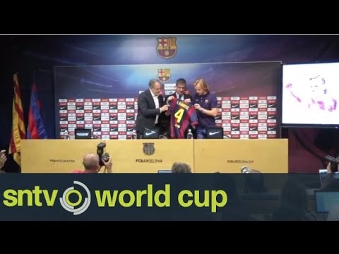 Ivan Rakitic presented as a Barcelona player