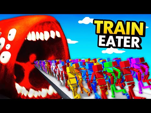TRAIN EATER vs 1,000,000 RAGDOLLS