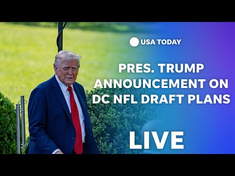 Watch live President Trump on 2027 NFL Draft coming to Washington