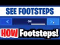 How to see FOOTSTEPS in fortnite | How to turn on visual sound effects on fortnite chapter 4