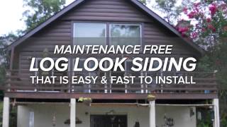 TruLog™ Maintenance Free Log Siding Is Easy & Fast To Install