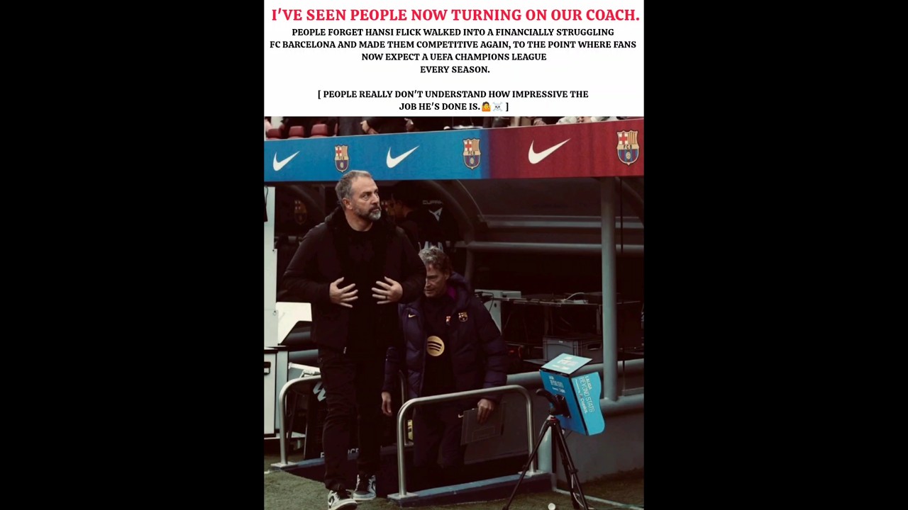 It is flick who gave barca its soul 💙❤️ #football #barcelona #hansiflick #viral #shorts #lamineyamal