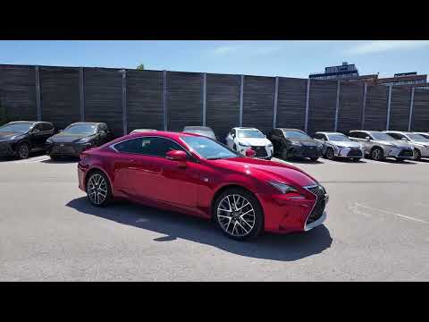 2015 Lexus RC 350 2dr Cpe AWD in Red for sale at Ken Shaw Toyota in Toronto, ON