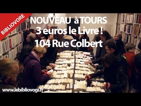 3 euros le Livre ! 10 euros les 4. Livres Bouquiniste le Bibliovore 104 Rue Colbert à Tours Video