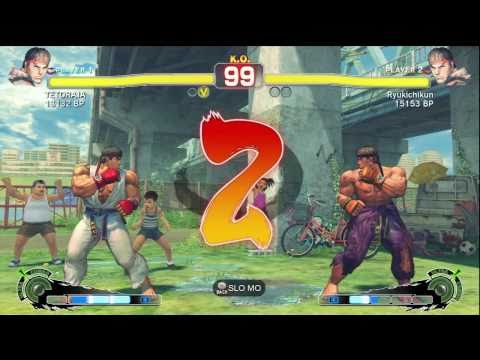 Ryukichikun [Ryu] vs TETORAJA [Ryu] SSF4 Japanese Online Ranked Matches - TRUE-HD