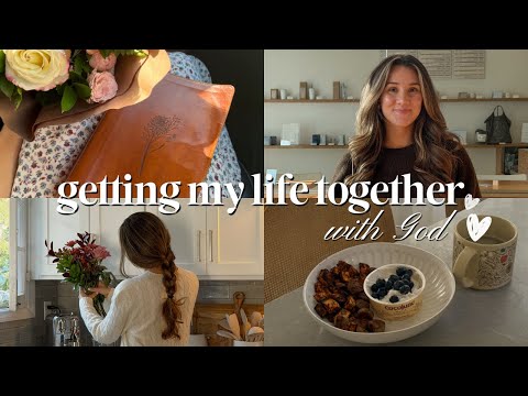 GETTING MY LIFE TOGETHER (WITH GOD) | proverbs 31 morning routine, bible study & home organization 🤍