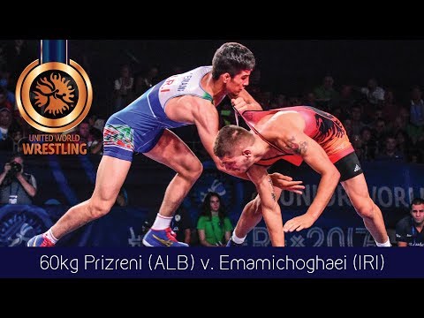 BRONZE FS - 60 kg: Y. EMAMICHOGHAE (IRI) df. E. PRIZRENI (ALB) by VSU, 10-0