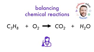 Combustion of propane C3H8 balancing Chemical equations | Professor Adam Teaches