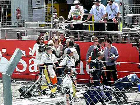 David and Victoria Beckham in Silverstone