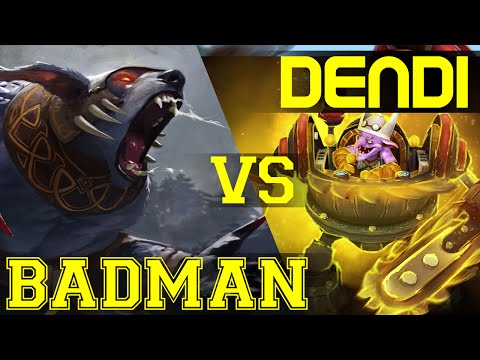 Dota 2 - 7600 MMR BADMAN Vs DENDI  | Ursa warrior | timbersaw | Good Game | 6.87 c patch