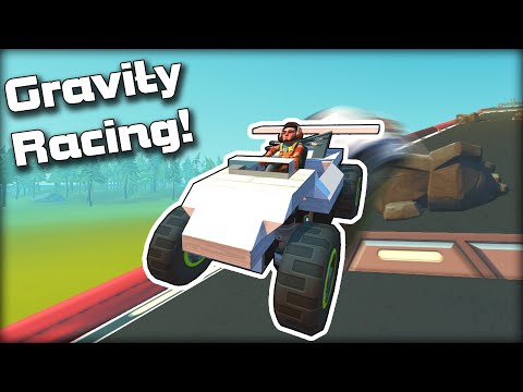 Unpowered Downhill Gravity Racing with a Cactus For Brakes... (Scrap Mechanic Multiplayer Monday)