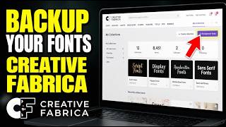 How to backup your fonts from Creative Fabrica collections - Quick Tutorial