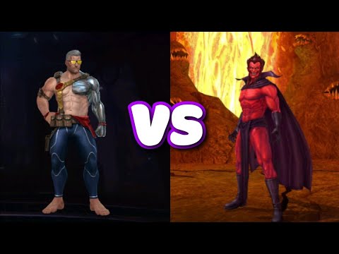 MFF WBL CABLE VS MEPHISTO.EASY THAN KNULL? JUST 40 SECONDS.WITHOUT SUPPORT.MARVEL FUTURE FIGHT.