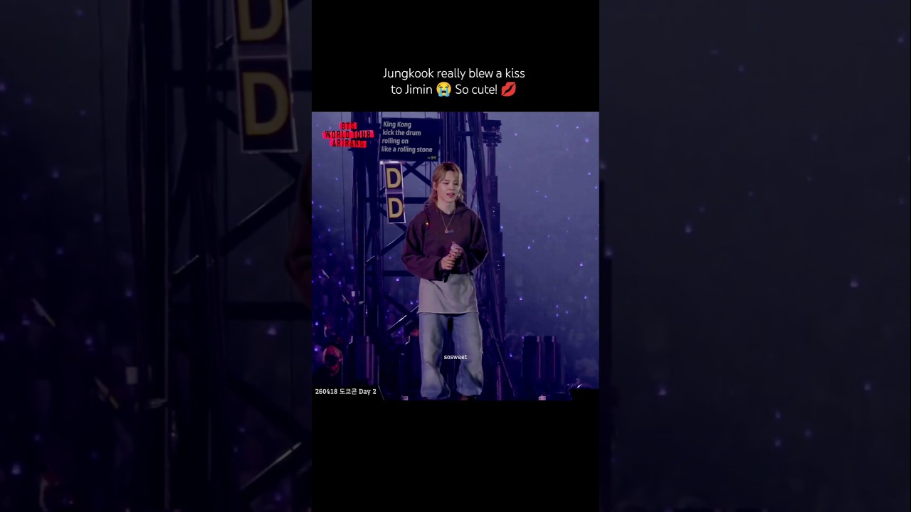 Jungkook we saw it 🥹 #jikook #kookmin #jungkook #jimin #jikookmoments #arirangtour #parkjimin #jmjk