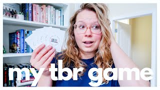 MY SEPTEMBER TBR GAME 2022 || it really made me unhaul a book 💫 jacqie's game of bookish cards 💫