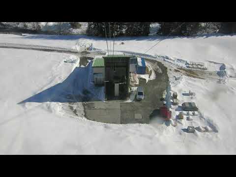 Luftseilbahn Mottec - Tsarmette Talfahrt 2021 - cable car Switzerland téléphérique Suisse