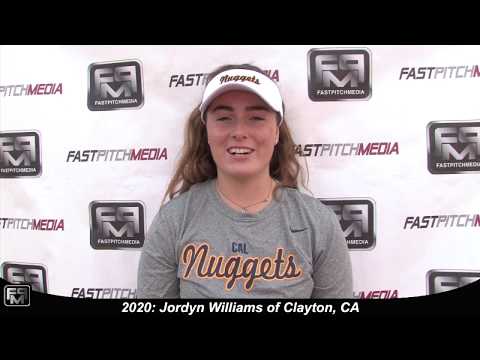 2020 Jordyn Williams First Base Softball Skills Video - Cal Nuggets