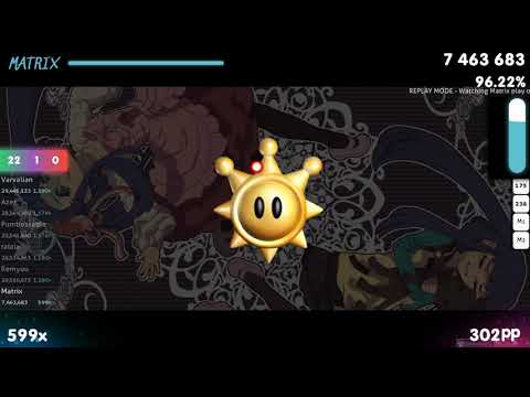 Matrix | 07th Expansion - Eiji Kuinbii [Collapse] 1st +HDDTHR FC 95.73% {#1 466pp FC} - osu!