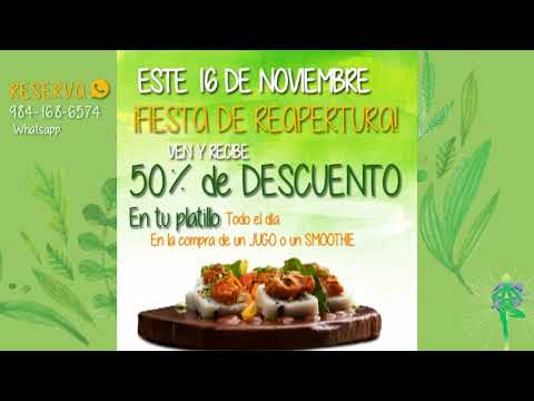 Restaurant sucursal 5av!! BIO-Natural Playa del Carmen