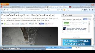 "NJ MUSLIM CLIMBS INTO PIPE AT WATER TREATMENT PLANT"/COAL ASH IN NC RIVER/ "F*&K THE EU"