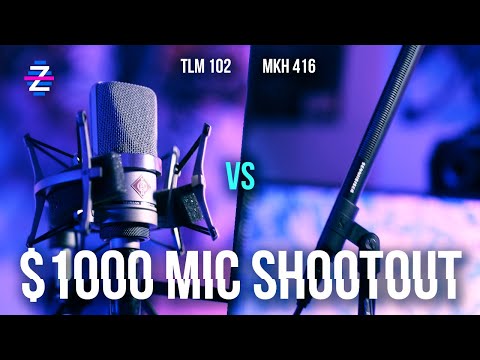 Neumann TLM 102 vs Sennheiser MKH 416 Soundtest + Comparison - $1000 Mic Shootout!
