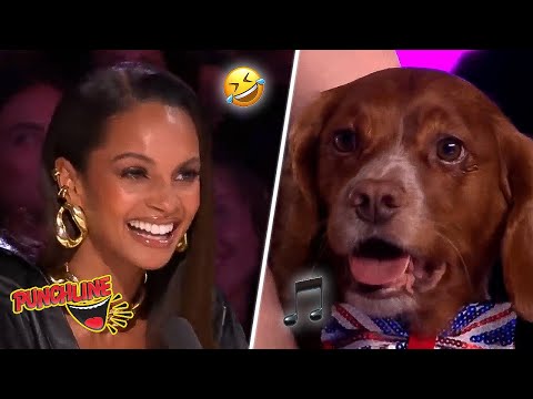 Alesha Dixon LOSES IT Over Singing Dog On BGT!
