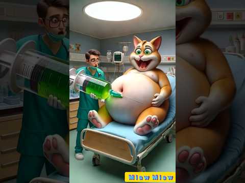 ❤️Evolution of baby: Pregnant Cat on hospital with Doctor 😍🥰 Miaw Miaw✅ #cat #cute #love #shorts