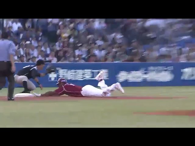 【6回表】イーグルス・ペゲーロ激走で3ベースヒット!! 果敢なヘッドスライディングも見せた!! 2016/7/30 M-E