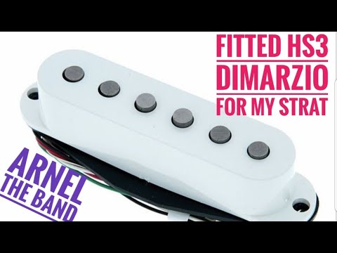 Dimarzio HS3 pups on neck and bridge pickups Yngwie Malmsteen signature pickups / Y.J.M  cover