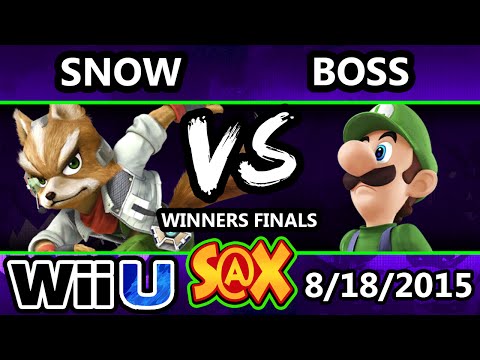 S@X 111 - Snow (Sheik) Vs. Boss (Luigi) SSB4 Losers Quarters - Smash Wii U - Smash 4